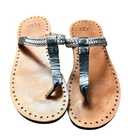 UGG Sliver Leather Flip Flop Sandal - Picture 1 of 5